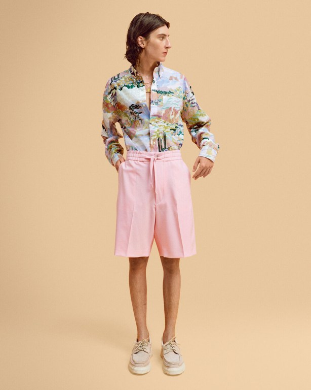 Camasa Barbati Gant Oversized Printed Albi | ue3Cnc2hT1t