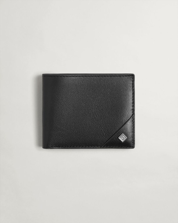 Genti Barbati Gant Piele Wallet Negrii | RaAgi4MDVRe