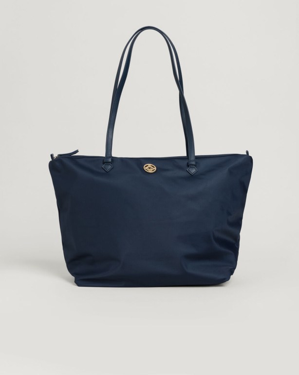 Genti Dama Gant Rope Icon Shopper Albastri Inchis | L2NIcroLEra