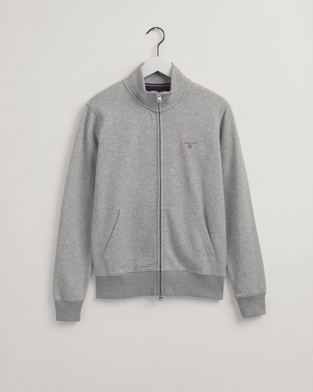 Hanorace Barbati Gant Original Full-Zip Cardigan Gri | PMIQojCkARa