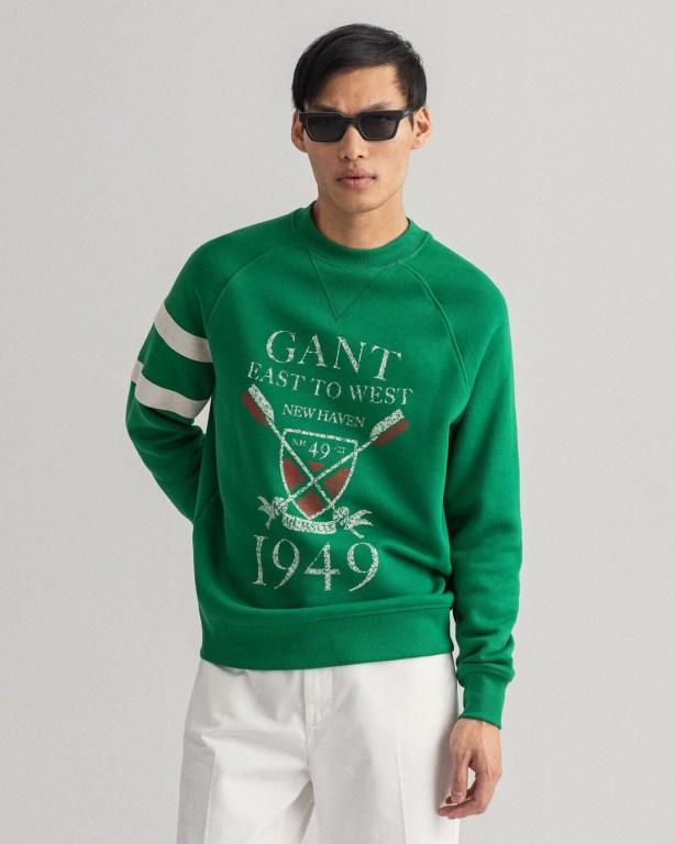 Hanorace Barbati Gant Rowing Crew Neck Verzi | bkxYr39zZlW