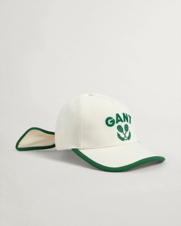 Palarie Dama Gant Tenis Tie Albi | g7svCeGohCY