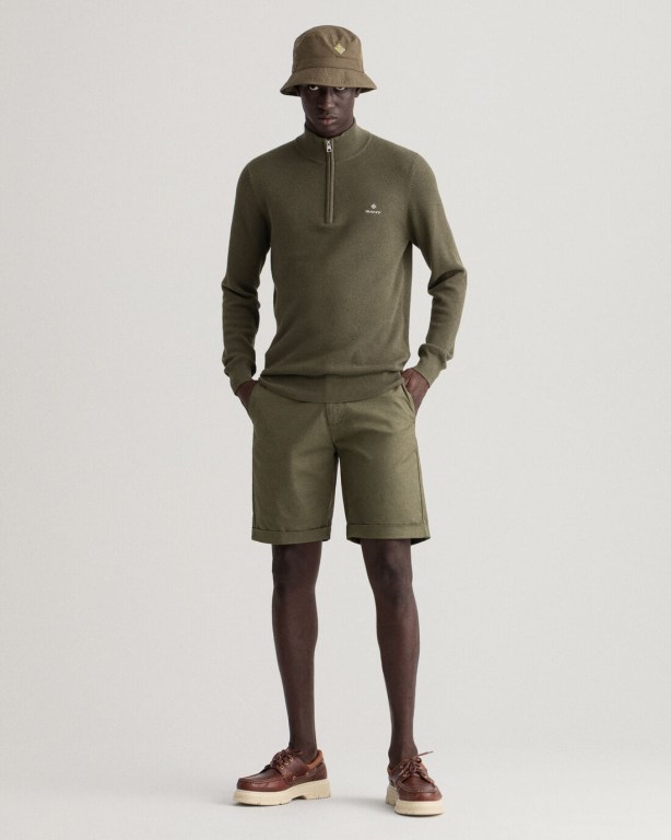 Pantaloni Scurti Barbati Gant Allister Regular Fit Sunfaded Verzi | tTAFNIJOjvo