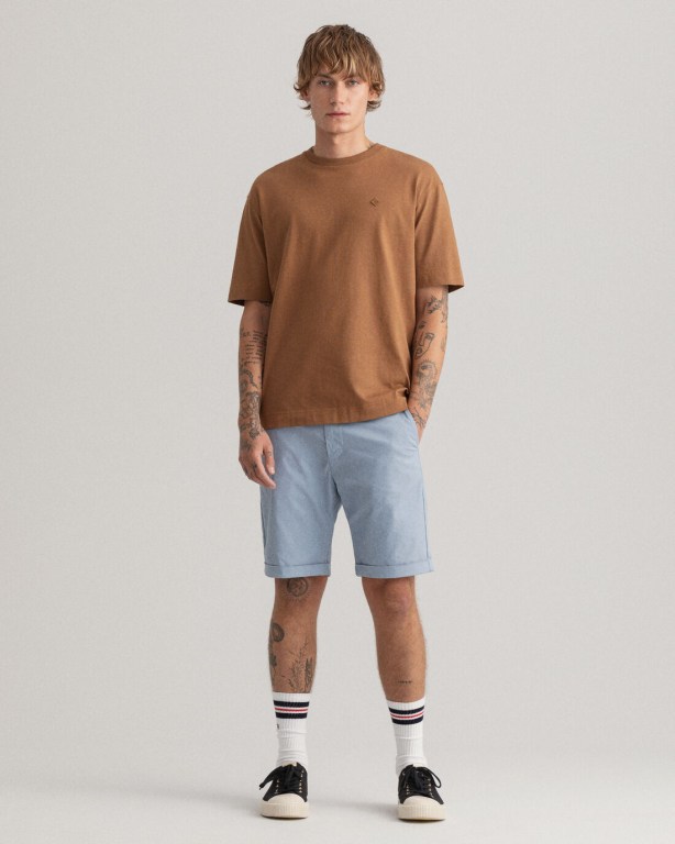Pantaloni Scurti Barbati Gant Allister Regular Fit Sunfaded Argintii Albastri | xYNjReJ38XN