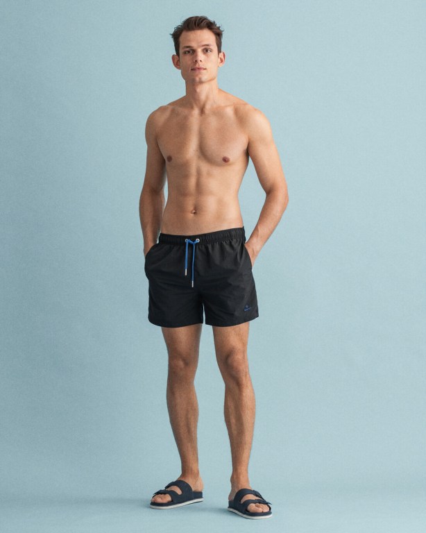 Pantaloni Scurti Barbati Gant Clasici Fit Swim Negrii | Rj7yMdjlvXx