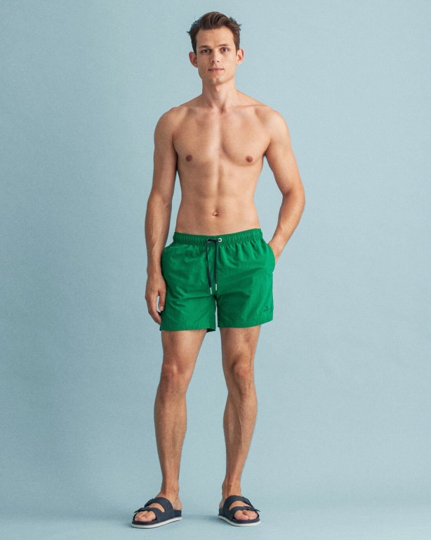 Pantaloni Scurti Barbati Gant Clasici Fit Swim Verzi | VMzfOoa3tFh