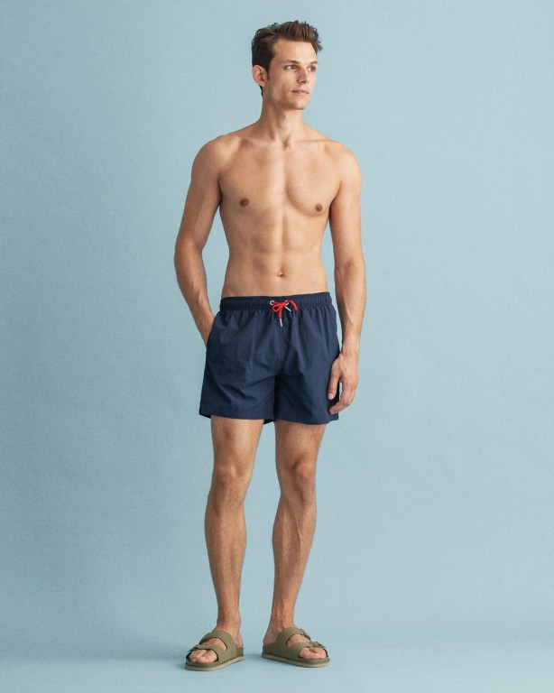 Pantaloni Scurti Barbati Gant Clasici Fit Albastri Inchis | tiIsYQ4ouOD