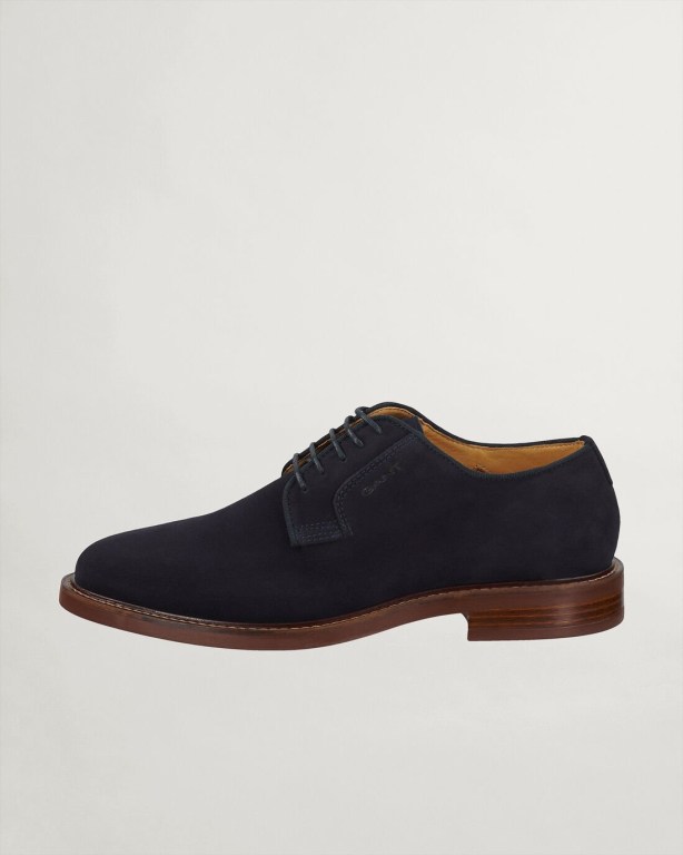 Pantofi Casual Barbati Gant St Akron Low Dantela Albastri Inchis | dO5TM0A1V5O