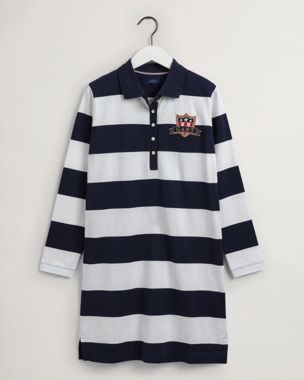 Rochie Dama Gant Banner Shield Polo Albastri | F9WlabRTqAl