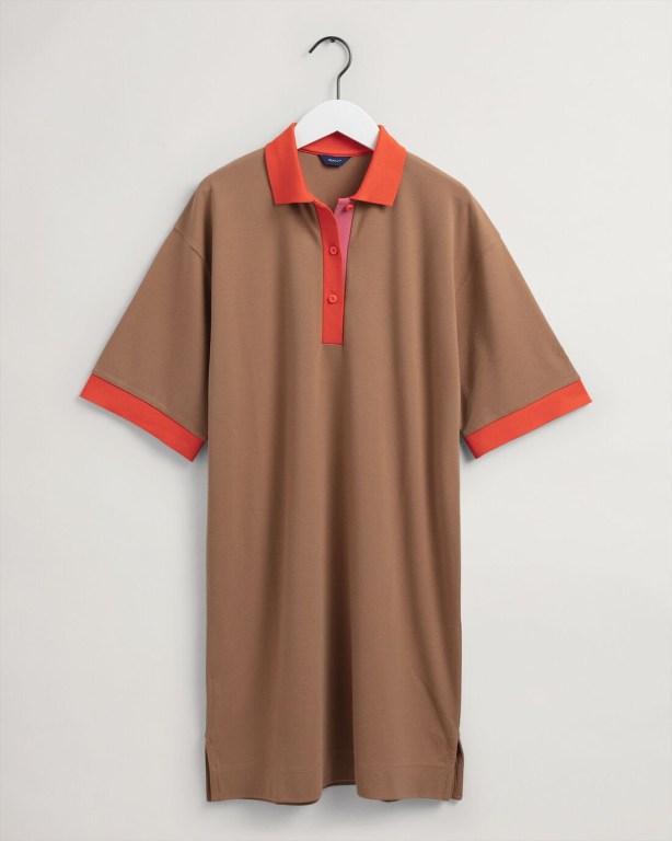 Rochie Dama Gant Colorblock Polo Maro | la8uGCN9wY6