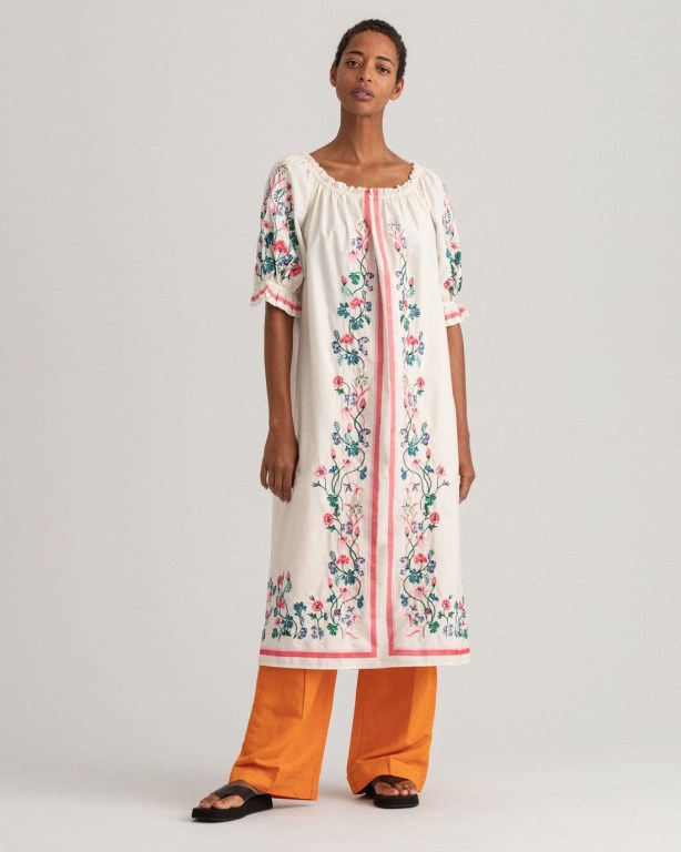 Rochie Dama Gant Embroidered Wild Floral Print Albi | mxc1YWKZtyd