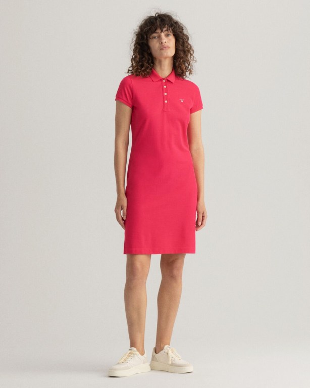 Rochie Dama Gant Original Piqué Polo Portocalii Roz | u2UxG7yICxN