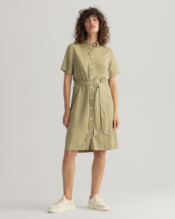 Rochie Dama Gant Pure Prep Lyocell Gri | 6VKSFW0G8GU