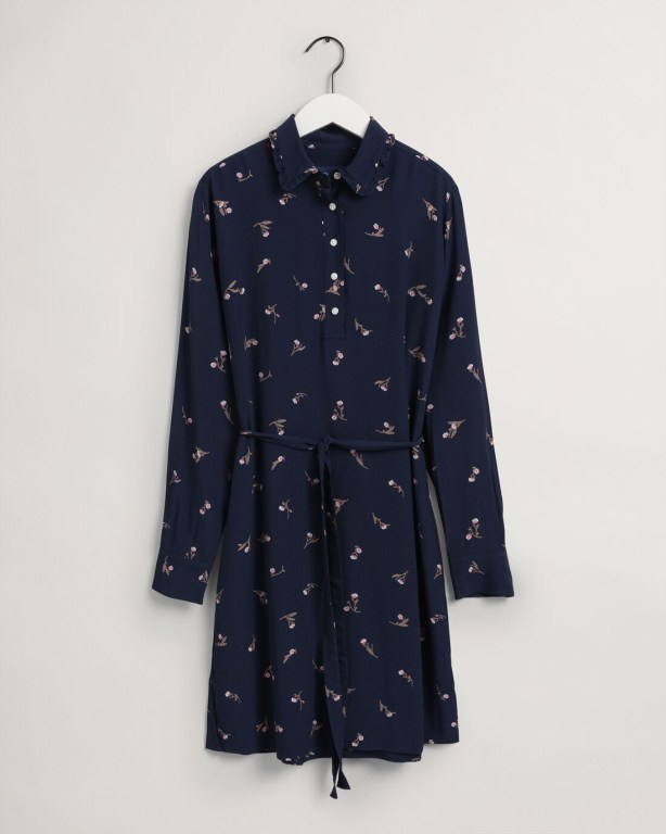 Rochie Dama Gant Small Flower Print Albastri | 24zyxWJbrBv