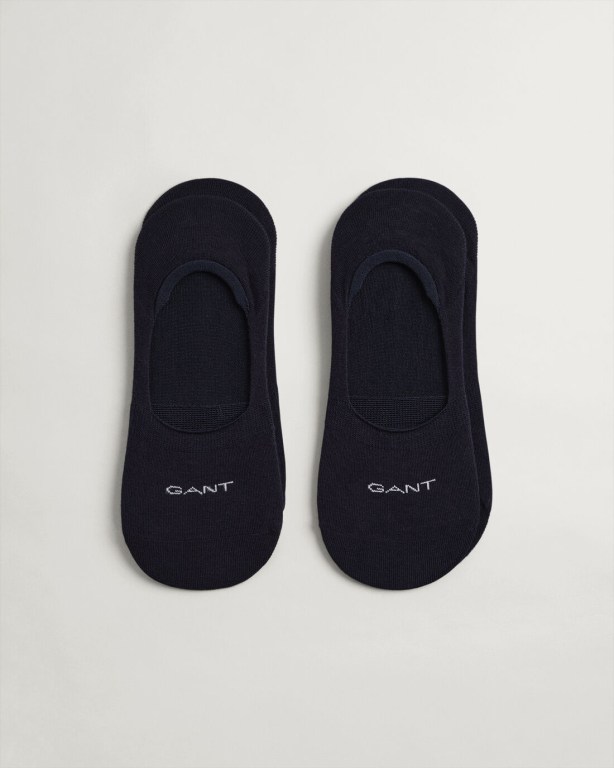Sosete Barbati Gant 2-Pack Invisible Albastri Inchis | KM7ujnX2wXp