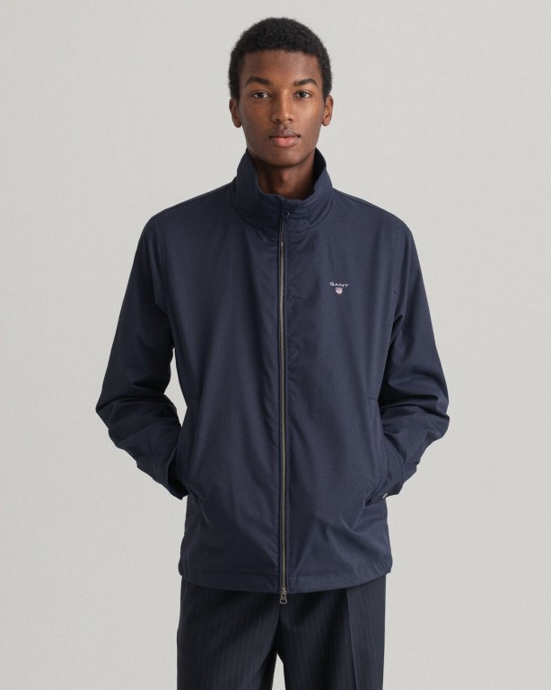 Tricou De Vant Barbati Gant Mid-High-Length Albastri | cRsL4ifAMOq