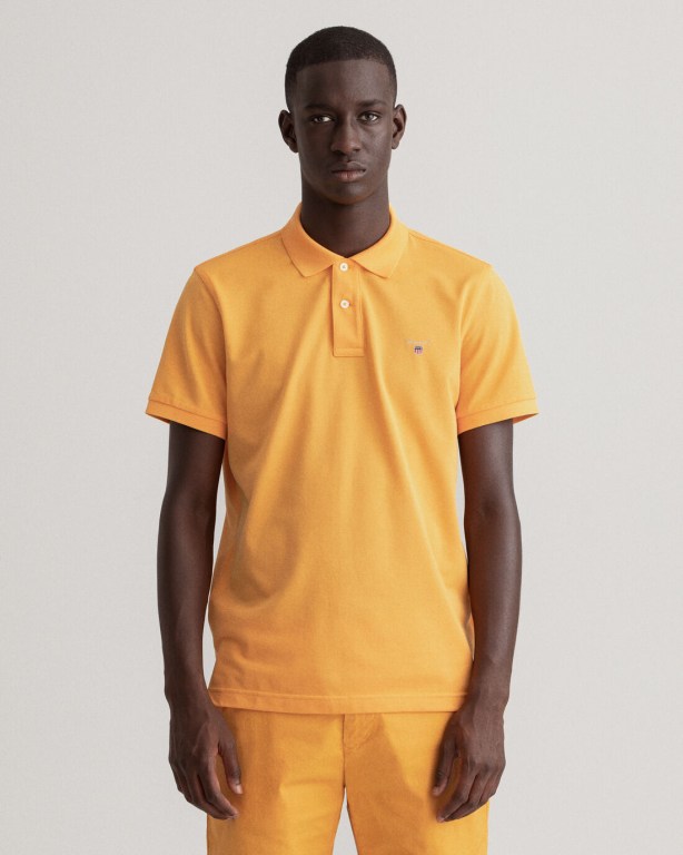 Tricou Polo Barbati Gant Original Piqué Portocalii | l0dKeWtfxRB